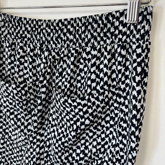 Theory Persha Houndstooth Print Jogger Pants Size P Black and White Xs - Picture 5 of 7